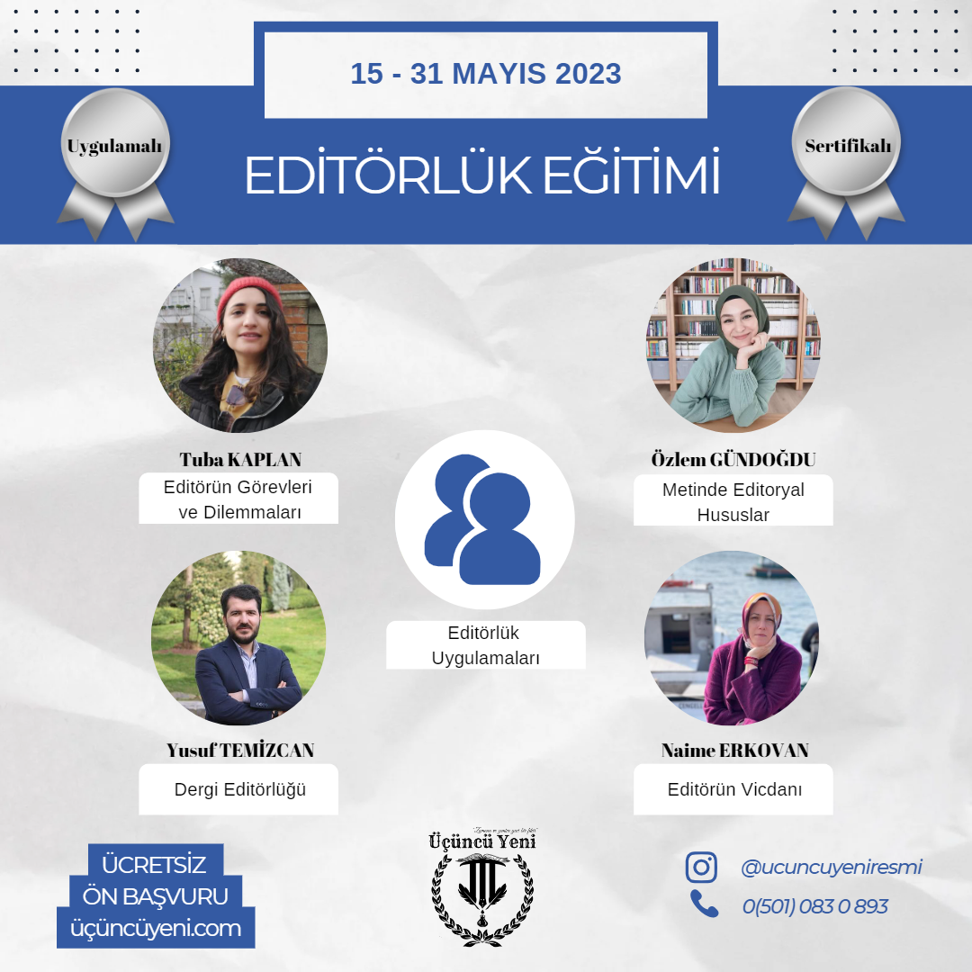 Uygulamalı Editörlük Video Kayıt Eğitimi 